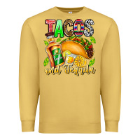 Antique Gold Tacos And Tequila Premium Sweatshirt - CowhideDigitalArt