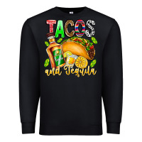 Black Tacos And Tequila Premium Sweatshirt - CowhideDigitalArt