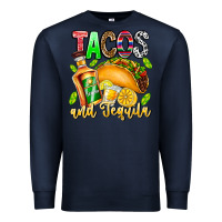 Navy Tacos And Tequila Premium Sweatshirt - CowhideDigitalArt