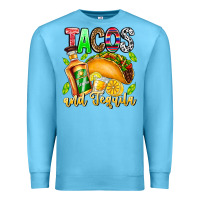 Ocean Blue Tacos And Tequila Premium Sweatshirt - CowhideDigitalArt