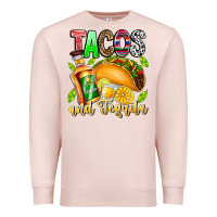 Pale Pink Tacos And Tequila Premium Sweatshirt - CowhideDigitalArt