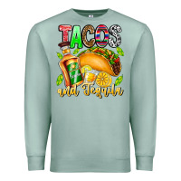 Seafoam Tacos And Tequila Premium Sweatshirt - CowhideDigitalArt