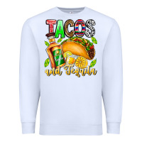 White Tacos And Tequila Premium Sweatshirt - CowhideDigitalArt