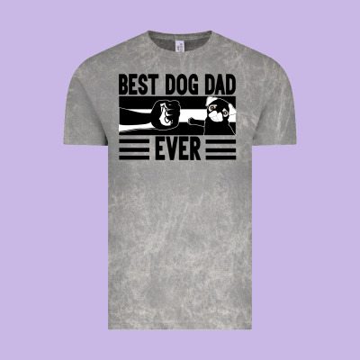 Best Dog Dad Ever Vintage Tee Designed By Bettercallsaul