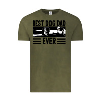 Vintage Olive Best dog dad ever Vintage Tee - Bettercallsaul