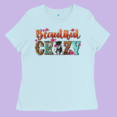 Beautiful Crazy Ladies Tee Designed By Nancycooperartshop
