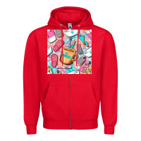 Hospital Nurse Coffee Cups With Leopard Seamless Pattern Bbs Zipper Hoodie | Teevron