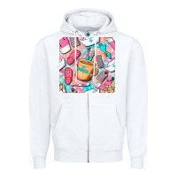 White hospital nurse coffee cups with leopard seamless pattern bbs Zipper Hoodie - BundleAndBundleShop