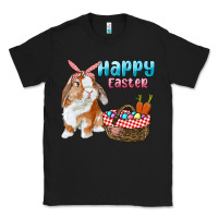Black Happy Easter Bunny And Egg Basket Classic Tee - RanaPortraitStore