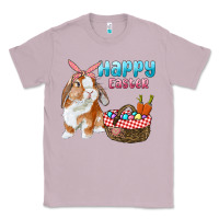 Lilac Happy Easter Bunny And Egg Basket Classic Tee - RanaPortraitStore
