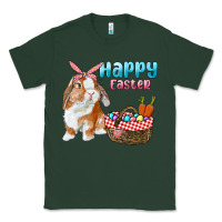 Sports Green Happy Easter Bunny And Egg Basket Classic Tee - RanaPortraitStore