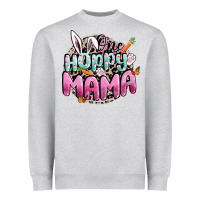 Heather Grey One hoppy mama Easter Day Heavyweight Sweatshirt - CowGirlArtShop