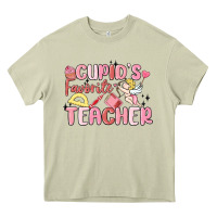 Mossy cupid's favorite teacher Heavy Core Tee - MaliasSmallBusiness