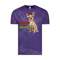 Cloud Purple merry and bright chihuahua Vintage Tee - RanaPortraitStore