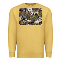 Antique Gold Longhorn Pattern Premium Sweatshirt - CowhideDigitalArt