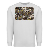 Dove Grey Longhorn Pattern Premium Sweatshirt - CowhideDigitalArt