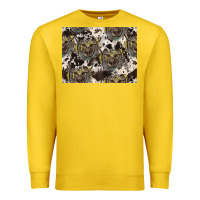 Lemon Longhorn Pattern Premium Sweatshirt - CowhideDigitalArt