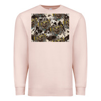 Pale Pink Longhorn Pattern Premium Sweatshirt - CowhideDigitalArt