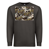 Smoke Longhorn Pattern Premium Sweatshirt - CowhideDigitalArt