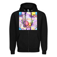 Black Easter Eggs With Flowers Seamless Pattern Zipper Hoodie - BundleAndBundleShop