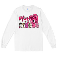 White brave and strong Long Sleeve Tee - NancyCooperArtShop