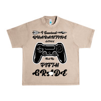 French Oak I Survived Quarantine Level Next Fifth Grade Urban Heavy Tee - Bettercallsaul