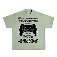 Oil Green I Survived Quarantine Level Next Fifth Grade Urban Heavy Tee - Bettercallsaul