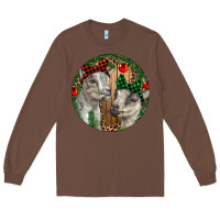 Chestnut Baby Goats Christmas Long Sleeve Tee - RanaPortraitStore