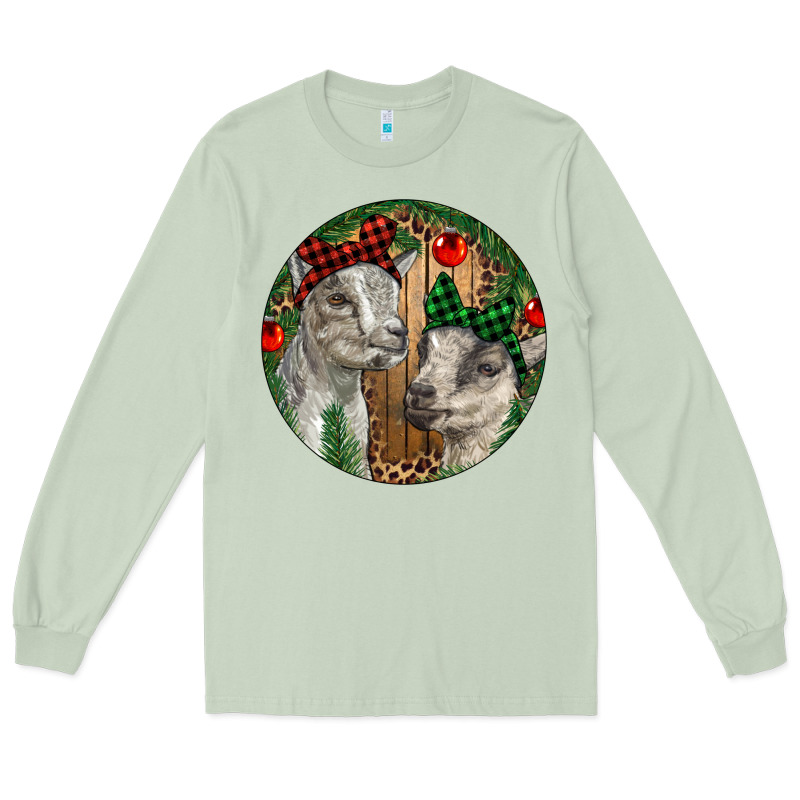 Baby Goats Christmas Long Sleeve Tee by RanaPortraitStore | Teevron