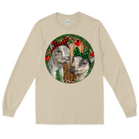 Mushroom Baby Goats Christmas Long Sleeve Tee - RanaPortraitStore