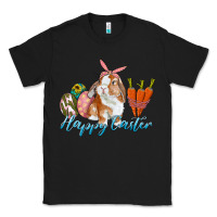 Black happy easter bunny carrots and eggs Classic Tee - RanaPortraitStore