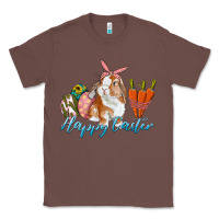 Chestnut happy easter bunny carrots and eggs Classic Tee - RanaPortraitStore