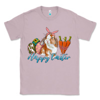 Lilac happy easter bunny carrots and eggs Classic Tee - RanaPortraitStore