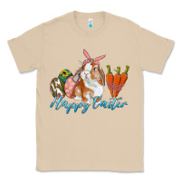Mushroom happy easter bunny carrots and eggs Classic Tee - RanaPortraitStore