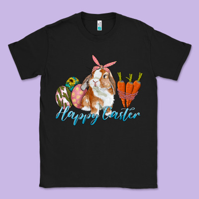 Happy Easter Bunny Carrots And Eggs Classic Tee Designed By Ranaportraitstore