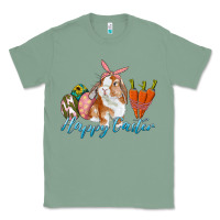 Sage happy easter bunny carrots and eggs Classic Tee - RanaPortraitStore