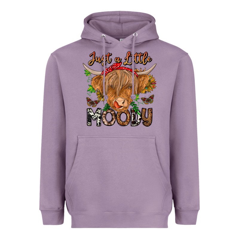 Just A Little Moody Heavyweight Hoodie by CowhideDigitalArt | Teevron