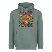 Sage Just a Little Moody Heavyweight Hoodie - CowhideDigitalArt