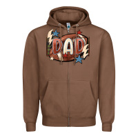 Chestnut football dad Zipper Hoodie - FaDigitalArtStudio