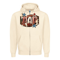 Sandshell football dad Zipper Hoodie - FaDigitalArtStudio