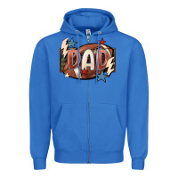 True Royal football dad Zipper Hoodie - FaDigitalArtStudio