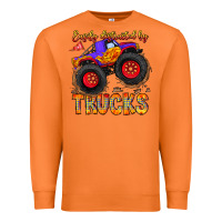 Carrot Easily Distracted By Trucks Premium Sweatshirt - CowhideDigitalArt