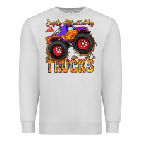 Dove Grey Easily Distracted By Trucks Premium Sweatshirt - CowhideDigitalArt