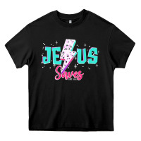 Black jesus saves Heavy Core Tee - JahusDesignShop