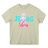 Mossy jesus saves Heavy Core Tee - JahusDesignShop