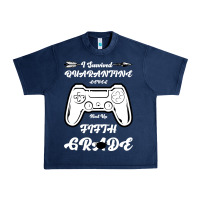Navy I Survived Quarantine Level Next Fifth Grade Urban Heavy Tee - Bettercallsaul