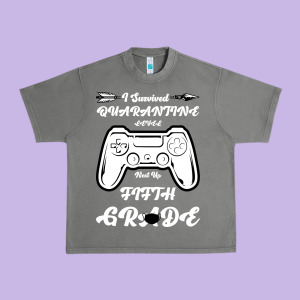 I Survived Quarantine Level Next Fifth Grade Urban Heavy Tee Designed By Bettercallsaul