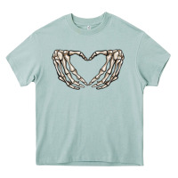 Arona skeleton heart Heavy Core Tee - MaliasSmallBusiness