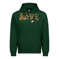Forest Green camouflage military boots love Urban Hoodie - Artiststas