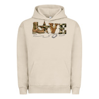 Pigment French Oak camouflage military boots love Urban Hoodie - Artiststas